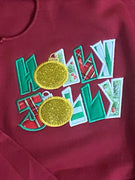Holly Jolly Applique Christmas Design
