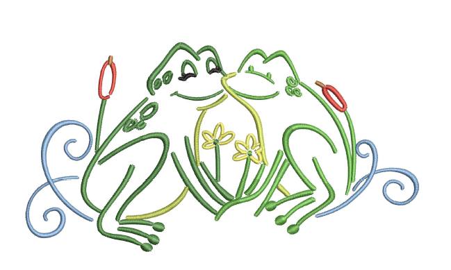 Frogs in Love 4 Sizes