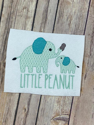 Little peanut Elephant Baby Design