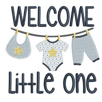 Welcome Little One baby design