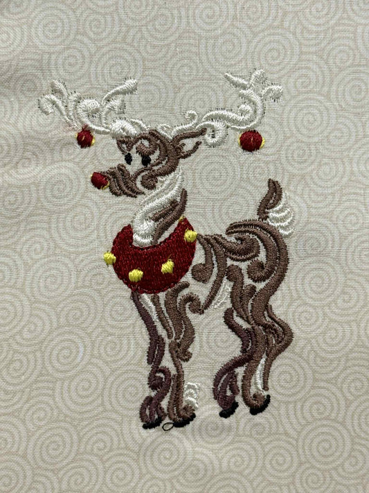 Christmas Swirl Reindeer