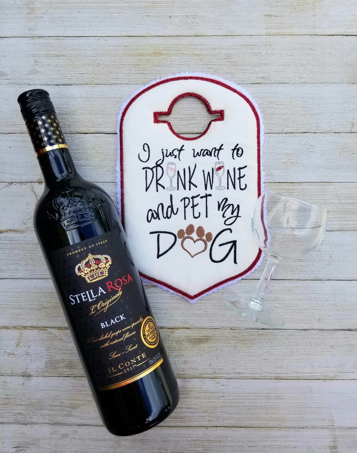 I just want to drink wine and pet my dog