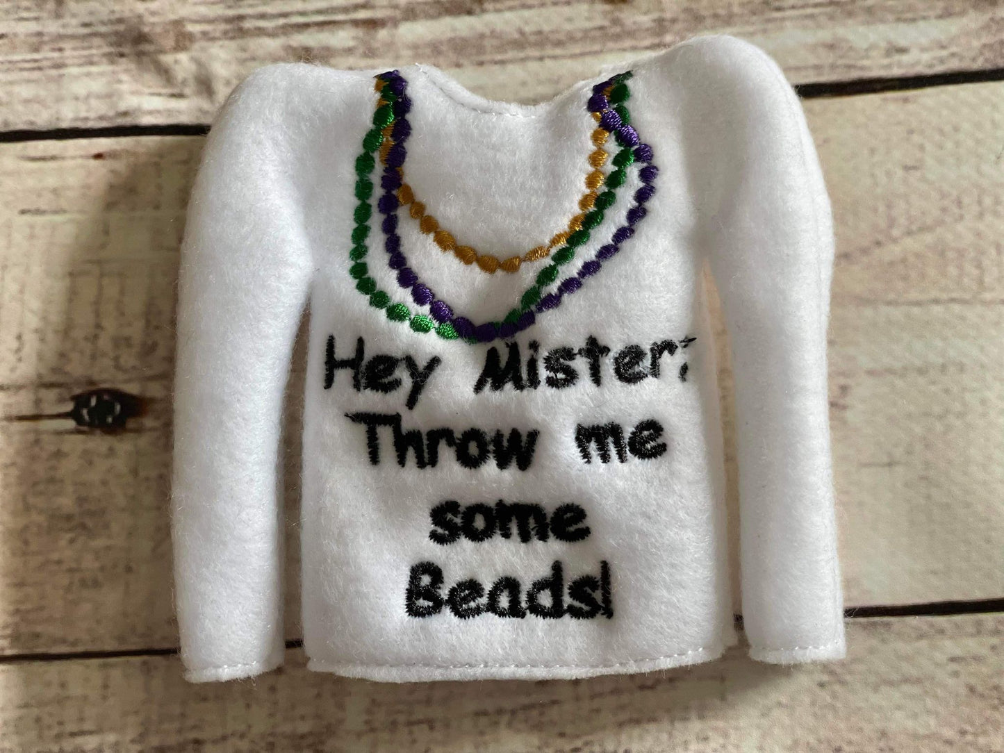 Elf Mardi Gras Girl and Boy Costume Set ITH