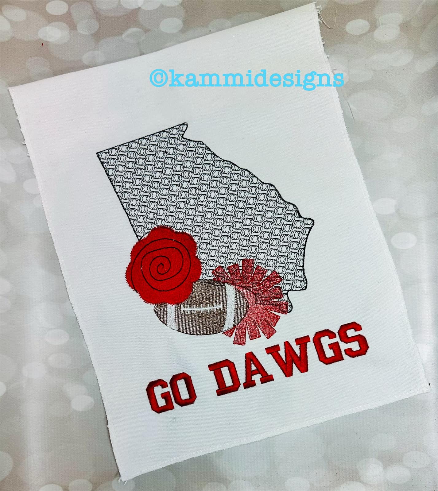 Georgia Football Sketchy Motif