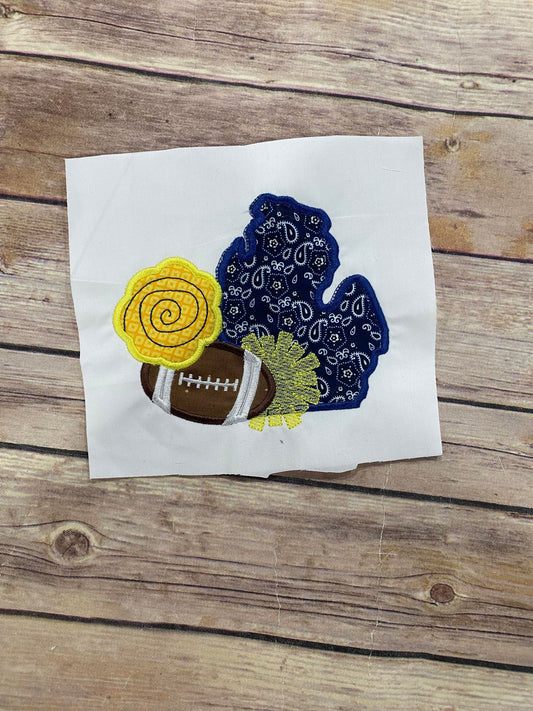 Michigan Football Applique