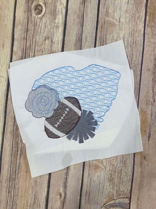 South Carolina Football Sketchy Motif