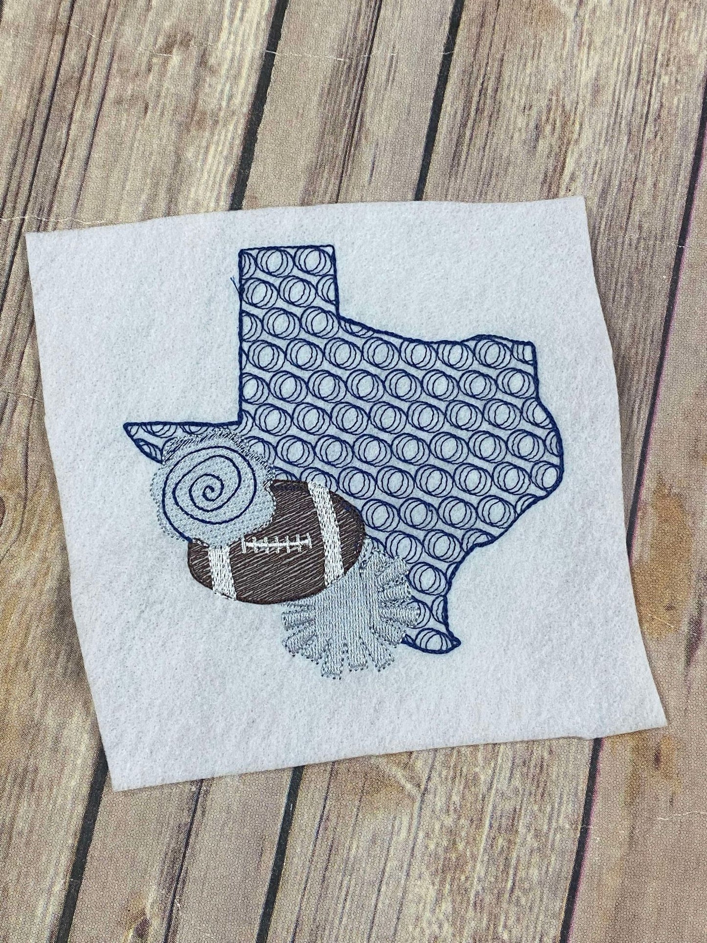 Texas Football Sketchy Motif