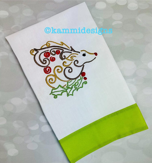 Swirl Christmas Reindeer