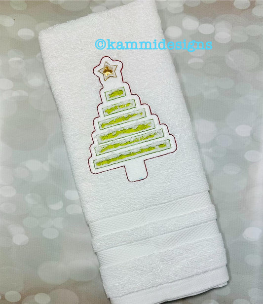 Country Christmas Tree Reverse Applique