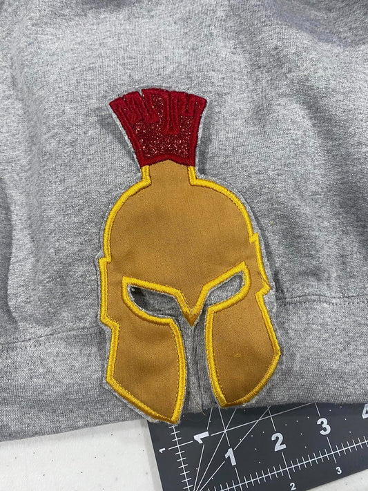 Trojan Mascot Side Design Applique 3 sizes