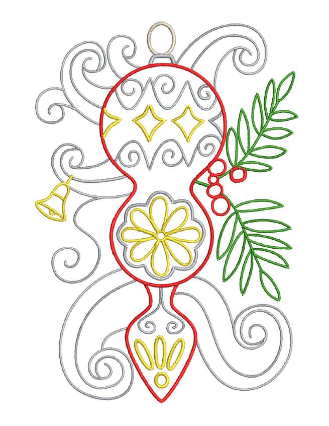 Christmas Ornament Satin 1