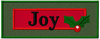 Christmas Banner Applique Words