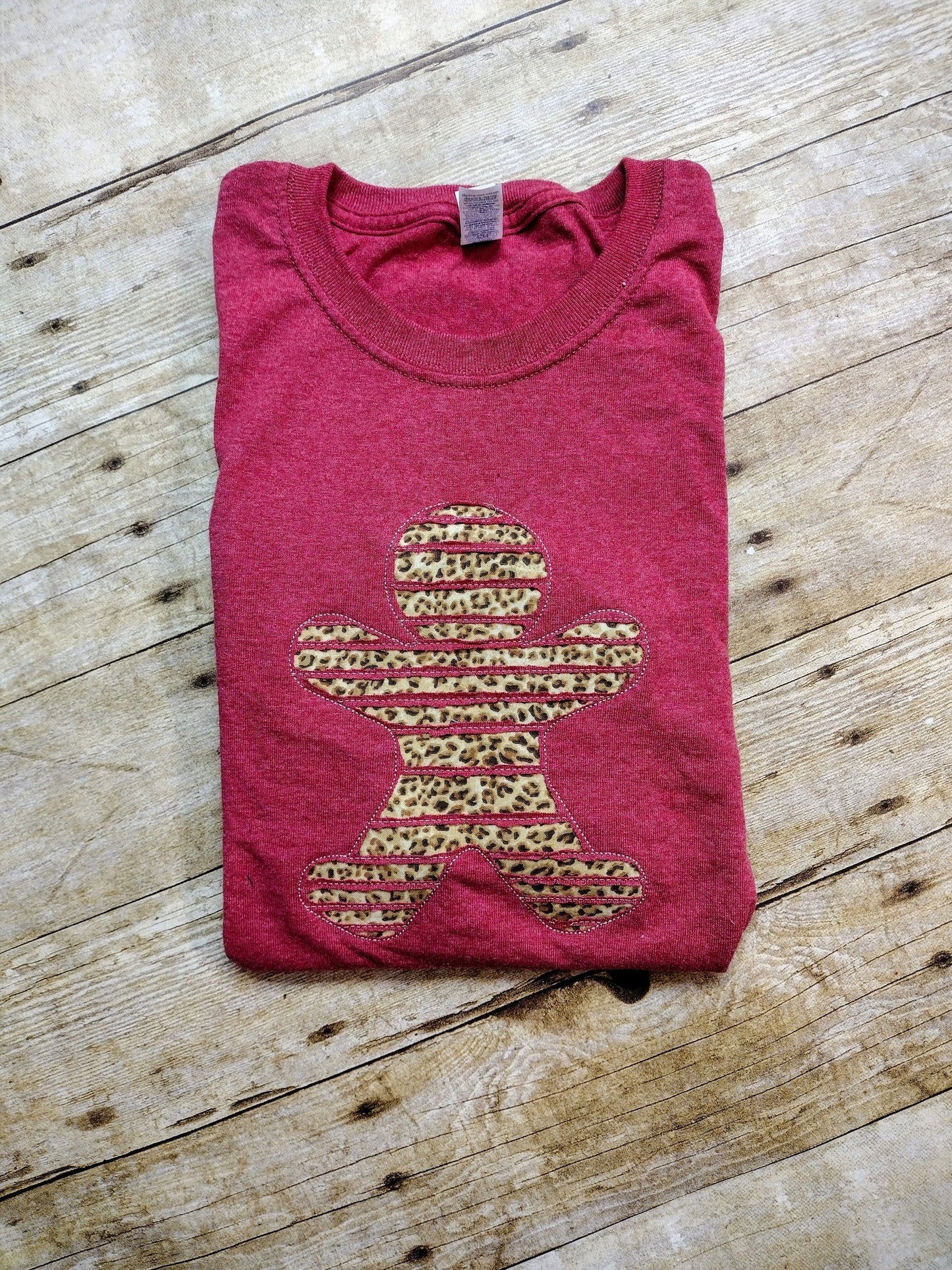 Gingerbread Man Reverse Applique Cut out