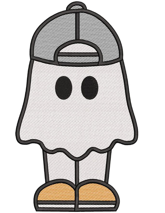 Ghost Boy with Ball Cap Halloween Sketchy