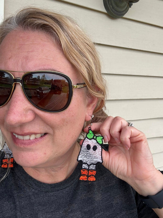Ghost Girl Halloween FSL Earrings