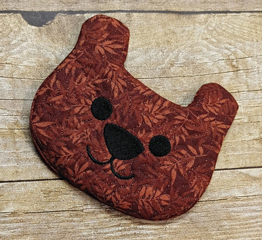 Bear Mug Rug ITH