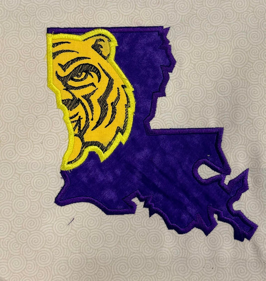 Louisiana Mascot Mascot Applique