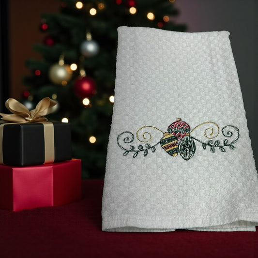 Scribble Bulbs Christmas Border