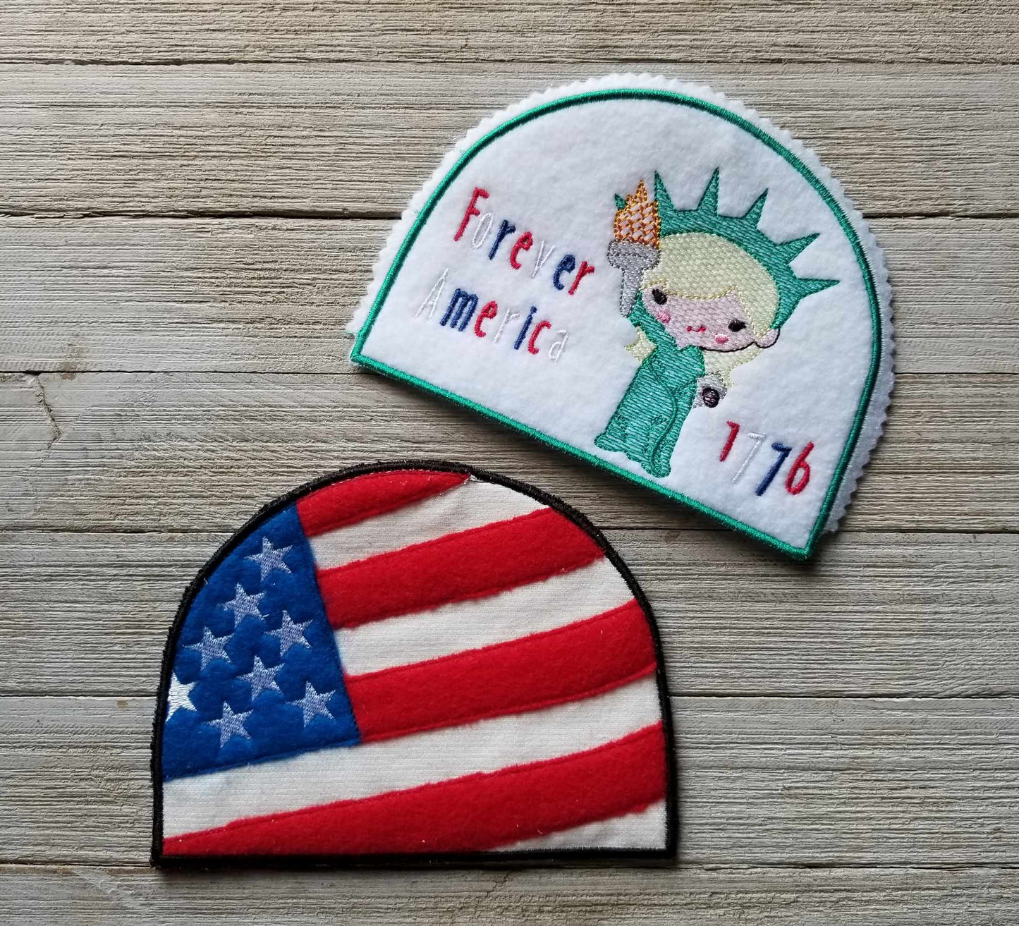 American Flag ITH Napkin Holder Cover