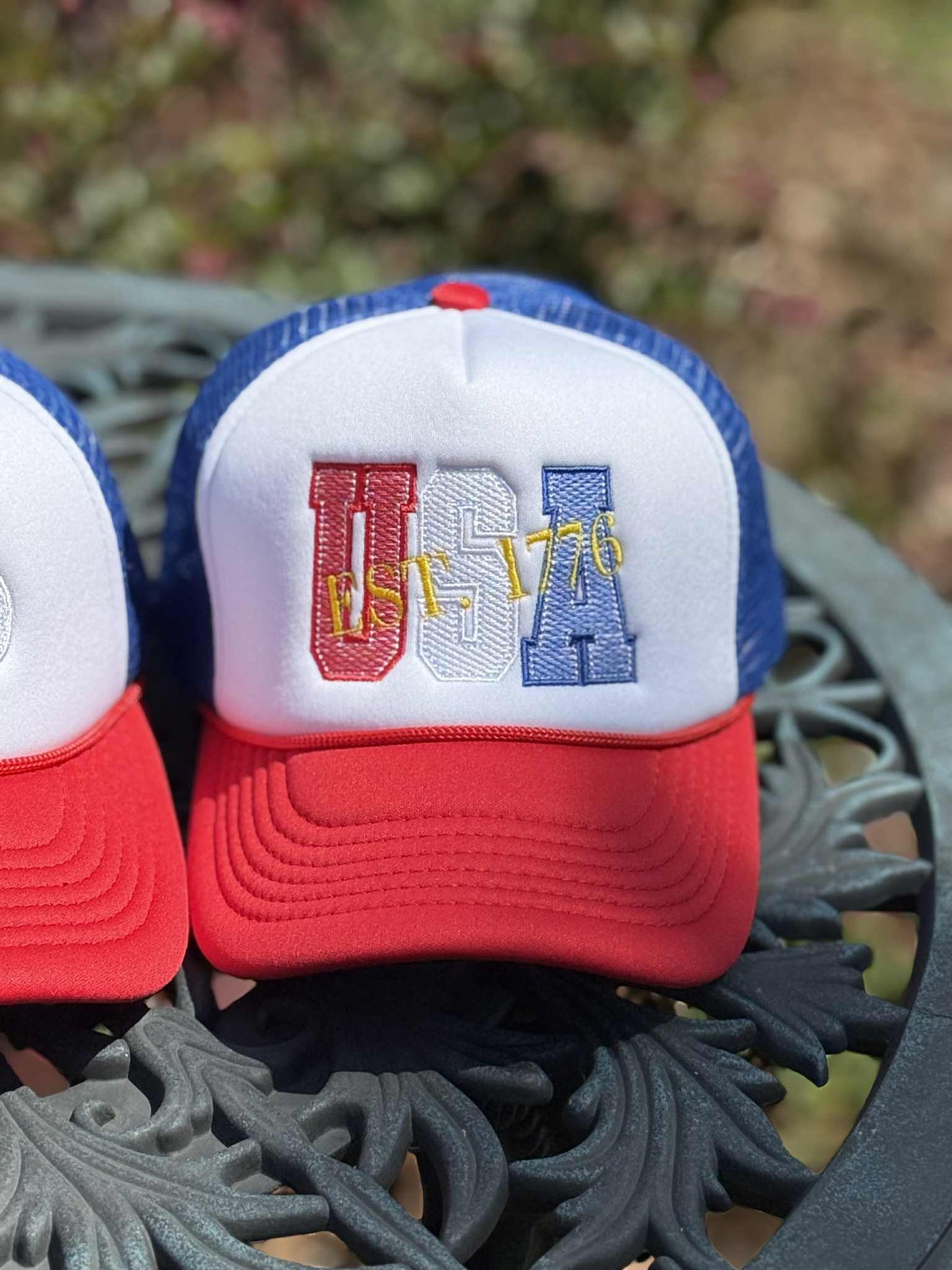 USA EST 1776 Hat Design