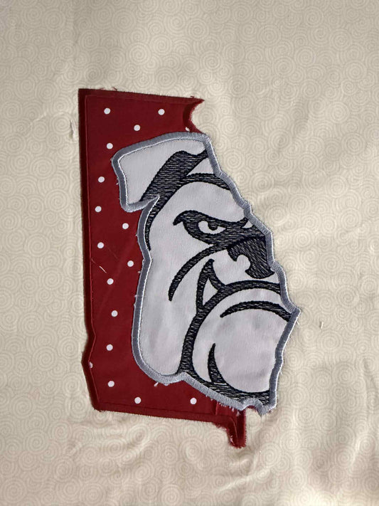 Georgia Mascot Mascot Applique