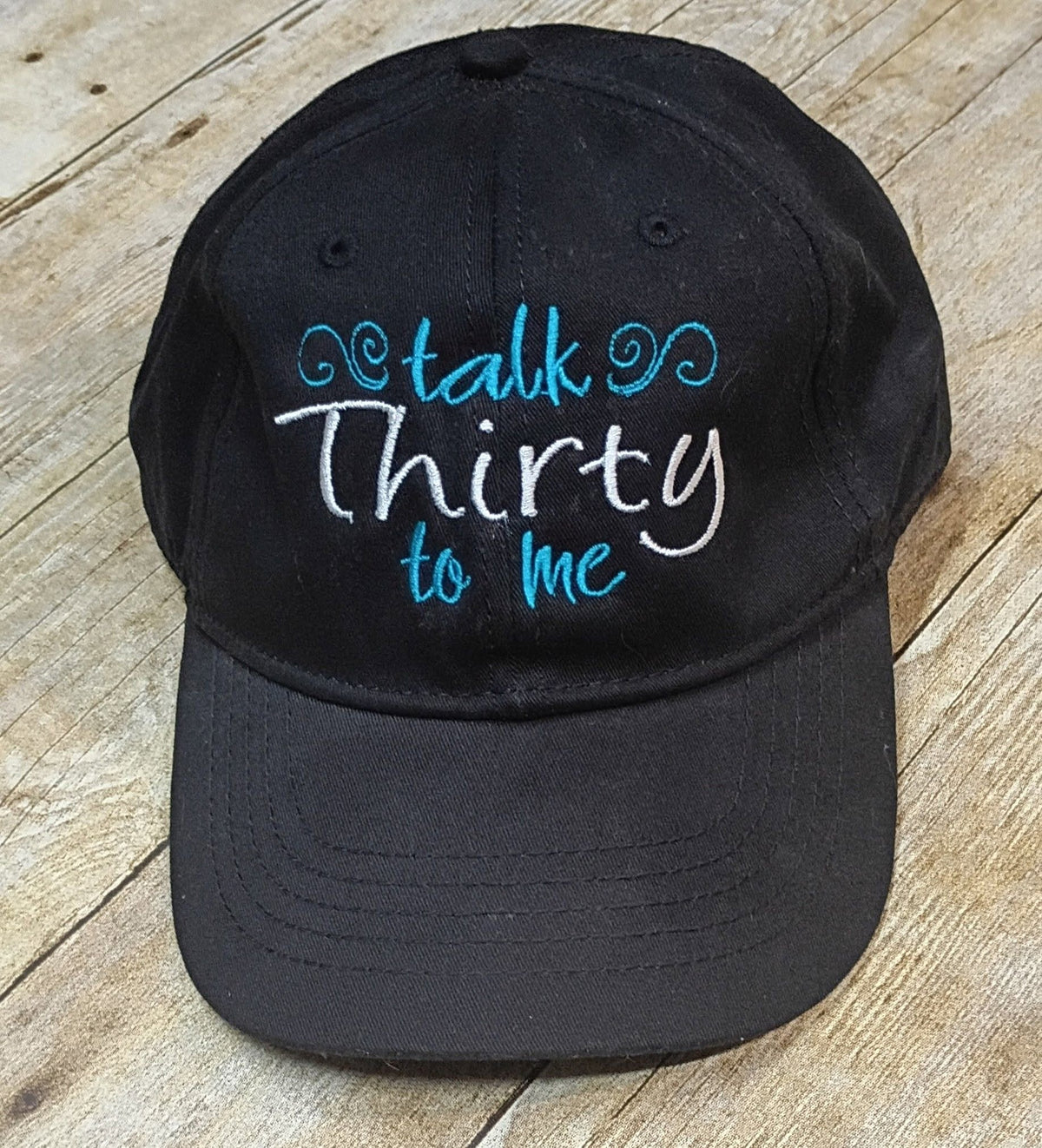 Talk Thirty to me Birthday Hat embroidery design