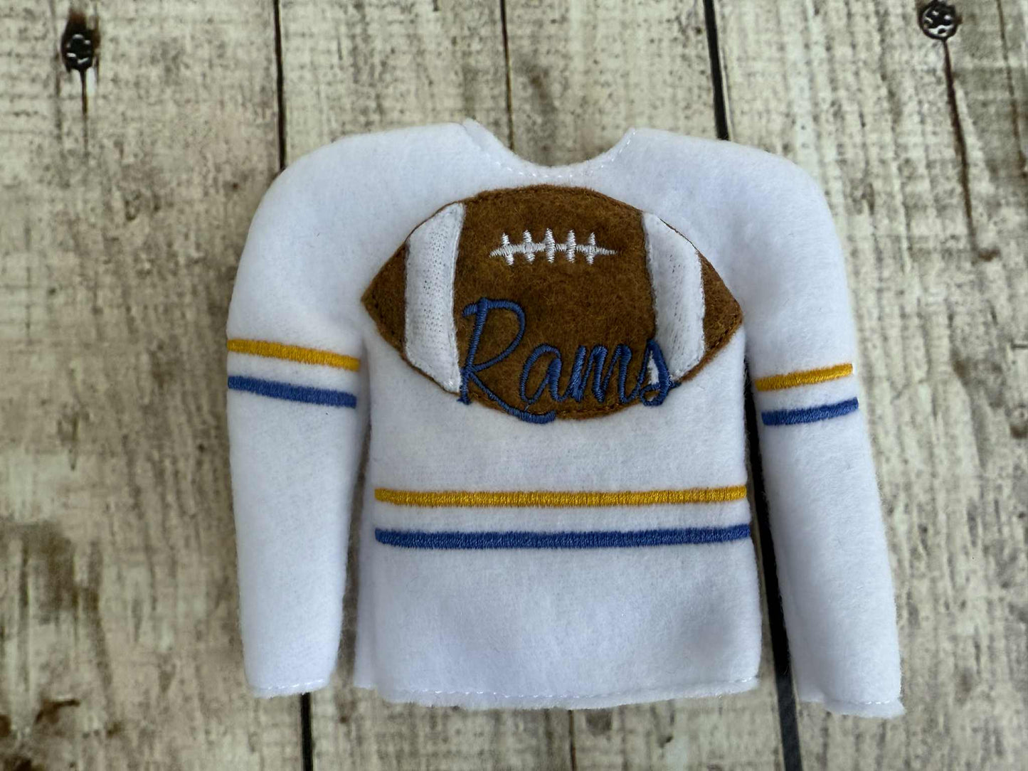 Rams Football ITH Elf sweater shirt