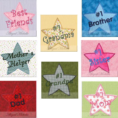 Everyone is a Star Applique Set