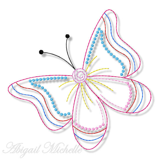 Heirloom Butterfly Set Bean Stitch