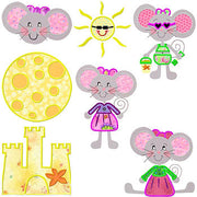Darling Mouse Set- 7 Designs, 3 Sizes!