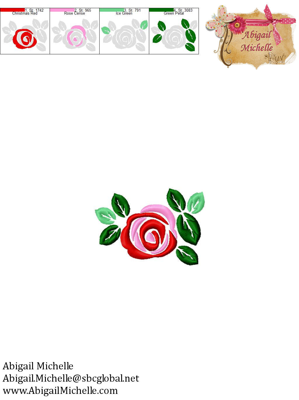 Delicate Rose Border 4 sizes