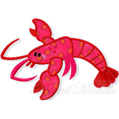 Lobster Applique - 3 Sizes!