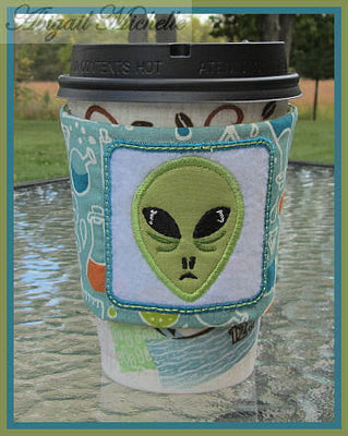 Alien Coffee Cozy, In The Hoop - 6x10