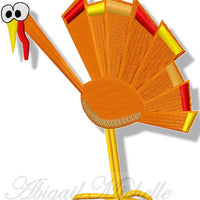 Gobble Turkey Thanksgiving 2 sizes