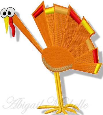 Gobble Turkey Thanksgiving 2 sizes