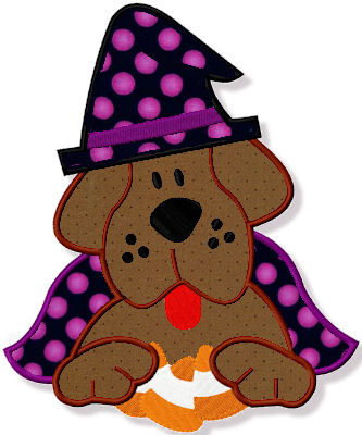 Halloween Dog Applique - 3 Sizes!