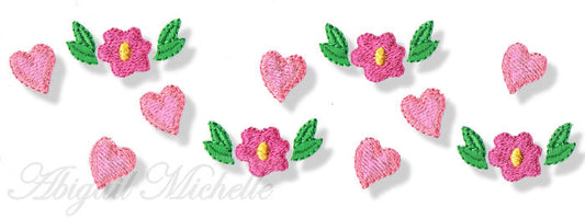 Hearts and Flowers 2 Sizes