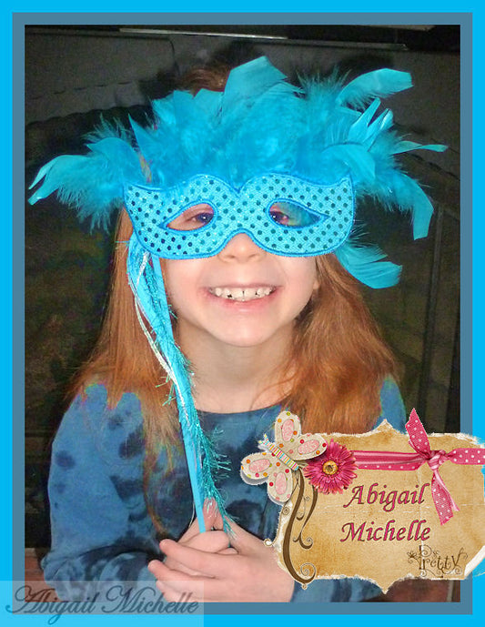 Masquerade Mask, In The Hoop - 3 Sizes Child and Doll