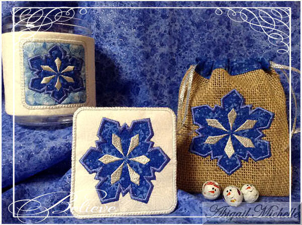 Snowflake Cozy Set, In The Hoop