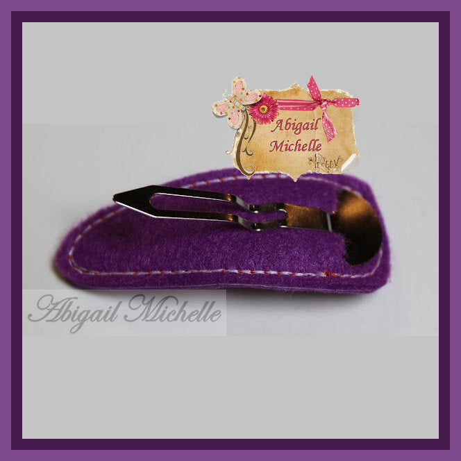 Flower Clippie and Bow Center ITH