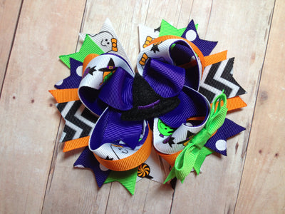 Witch Hat Clippies and Bow Center, In The Hoop Set
