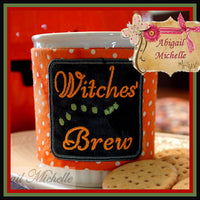Witches Brew Coffee Cozy, In the Hoop - 6x10