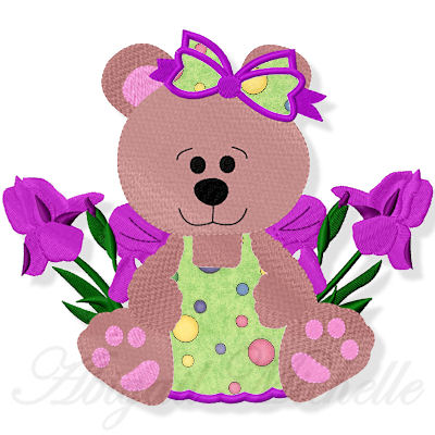 Iris Bear Fill & Applique