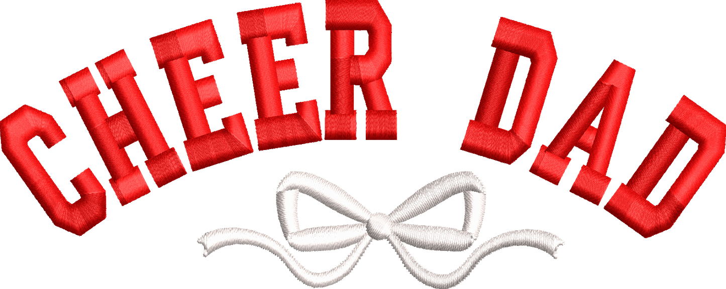 Cheer Dad Hat embroidery design