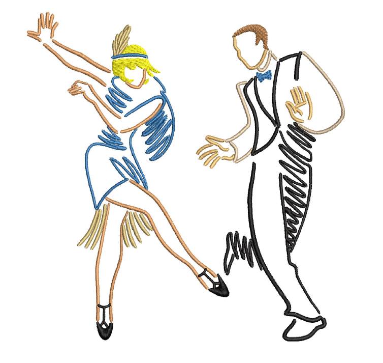 Dancer Couple Jitterbug 2