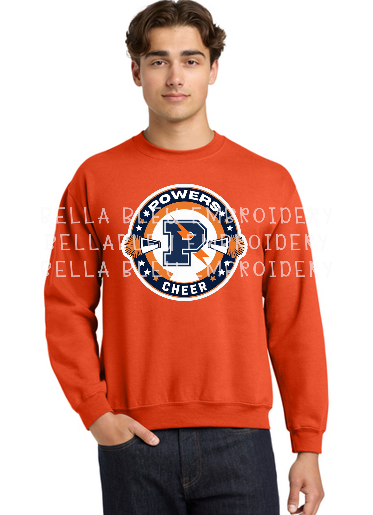 Powers Cheer Sweatshirt Round Logo