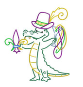 Mardi Gras Alligator 7