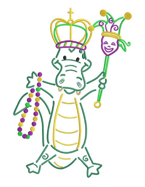 Mardi Gras Alligator 9