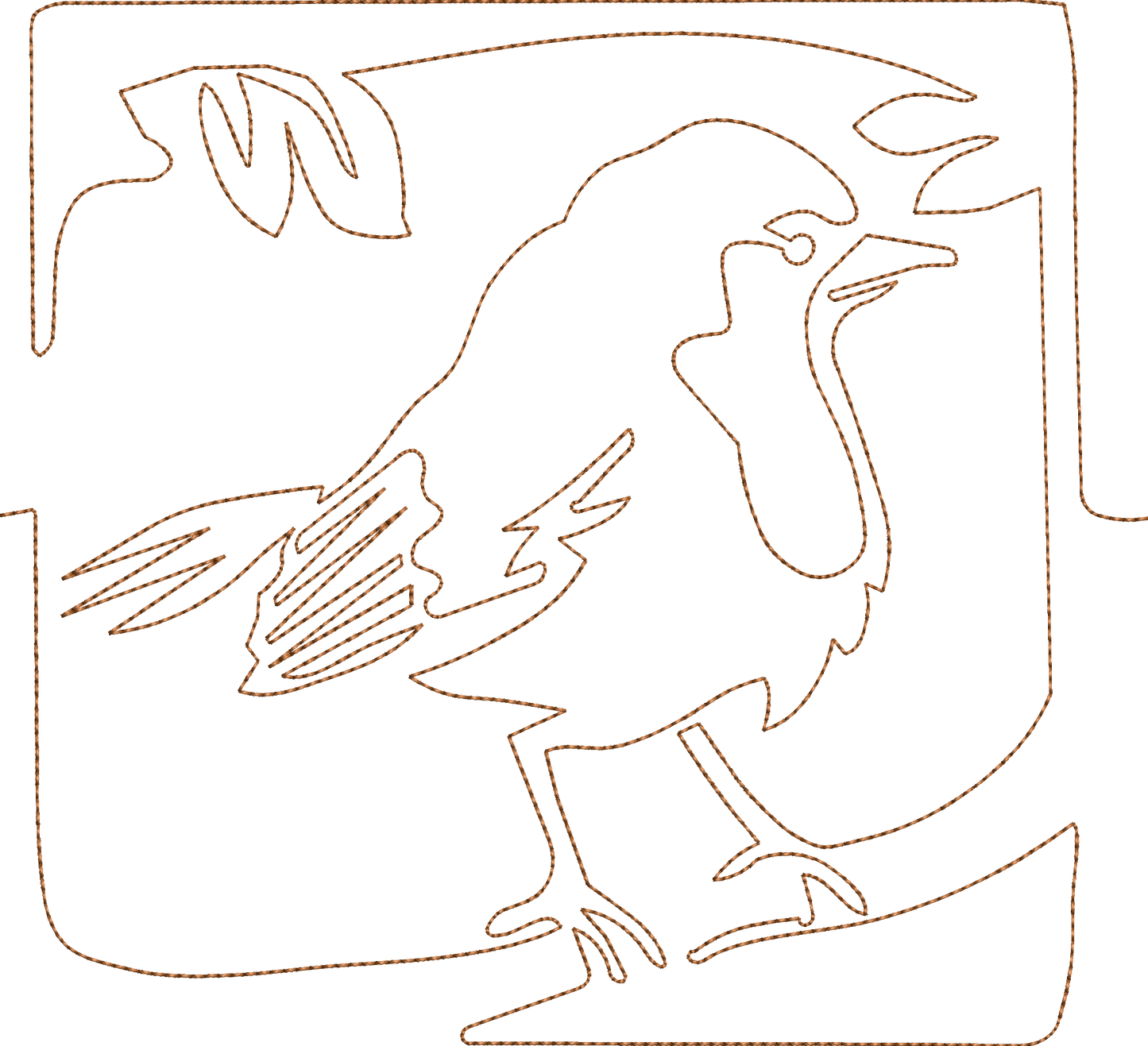 Robin Quilt Stipple Bean Stitch