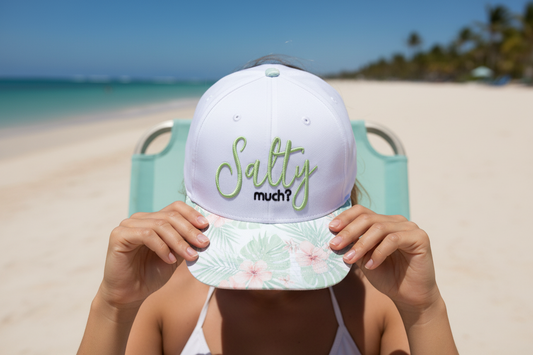 Salty Much? Hat embroidery design